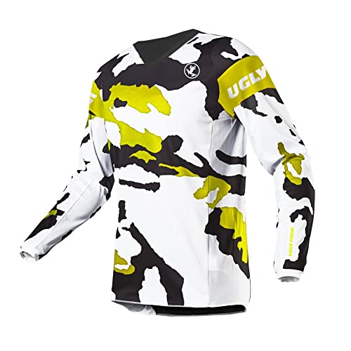 UGLY FROG Mountainbike Damen&Herren Unisex Langarm-Shirt | Kinder | MTB DH FR Downhill Freeride | Atmungsaktives Material, Gepolsterter Ellbogenschutz | Element Youth Jersey von UGLY FROG