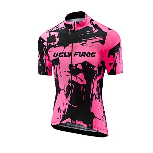 UGLY FROG Neue Sport im Freien Klassik Polyester Fahrradtrikot Frühling Damen Gemütlich Kurzarmtrikot Radfahren Jersey Triathlon Bekleidung von UGLY FROG