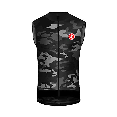 UGLY FROG Radtrikot Vest Sport & Freizeit Westen Ärmellos Herren Atmungsaktiv Fahrrad Trikot Full Reißverschluss Schnell Trocken Radsport MTB Sports Jersey HDE2019VJ01 von UGLY FROG