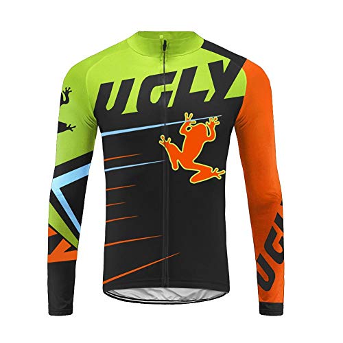 UGLY FROG Radtrikot Winter Fahrradtrikot Thermo Rennrad Trikot Herren Langarm Bequem Atmungsaktiv ZRML01 von UGLY FROG