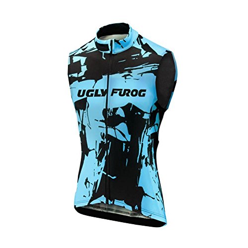 UGLY FROG Radweste Herren Winddicht Reflektierende Fahrradweste Wasserdicht Laufweste Outdoor Sportweste Ärmellos Jacke Für Damen, Laufen, Joggen, Motorrad von UGLY FROG