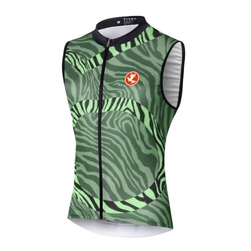 UGLY FROG Rennrad Herren Bike Wear Fahrrad Trikot Ärmellos Radtrikot Cycling Vest Atmungsaktiv Bequem - Anti Schweiß - Shirts - Fahrradtrikot mit Reissverschluss DEHerrenT20 von UGLY FROG