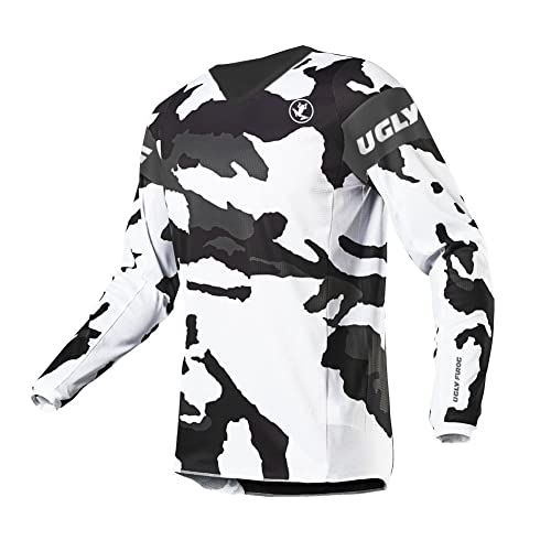 UGLY FROG Spezieller Design Cool Leistung Downhill Trikot Lange Ärmel Herren Mountainbike Freeride BMX Fahrradtrikot Motocross MTB/Downhill Bekleidung von UGLY FROG
