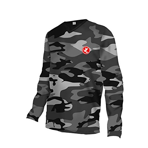 UGLY FROG Spezieller Design Cool Leistung Downhill Trikot Lange Ärmel Herren Mountainbike Freeride BMX Fahrradtrikot Motocross MTB/Downhill Bekleidung von UGLY FROG