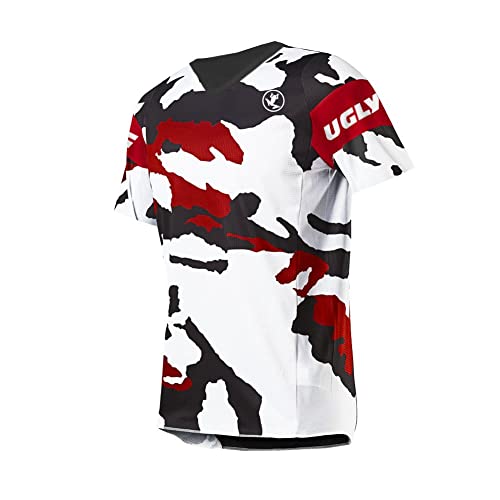 UGLY FROG UFDSJF01 2025 Herren Mountainbike Downhill Freeride BMX Trikot Shirt Motocross Kurzarm Ärmel MTB Cycling Jersey von UGLY FROG