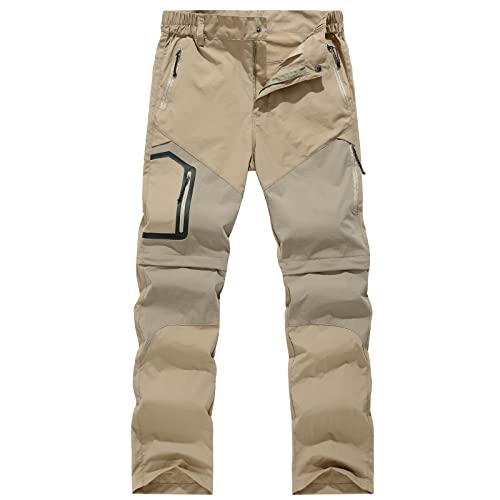 UGLY FROG UFHTrousers01 Herren Wanderhose Wasserdicht Trekkinghose Abnehmbar Zip Off Outdoorhose Schnell Trockend Leicht Camping Softshellhose Sommer Funktionshose 19116 von UGLY FROG