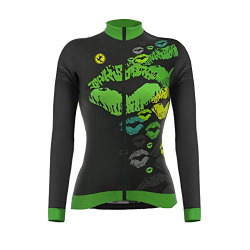 UGLY FROG Winter Jersey Fahrradtrikot Polyester Thermal Fleece Langarm Shirt Damen Breathable Radfahren Fahrrad Lange Hülsen Fahrrad Hemd Damen Langarm Fahrradbekleidung Radfahren Atmungsaktiv von UGLY FROG