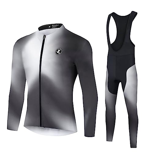 UGLY FROG Winter Jersey Thermisches Fahrradtrikot Vlies Thermo Langarm Shirt+Long Bib Pant Sets Farbe:Mehrfarbig Größe:XS-6XL von UGLY FROG