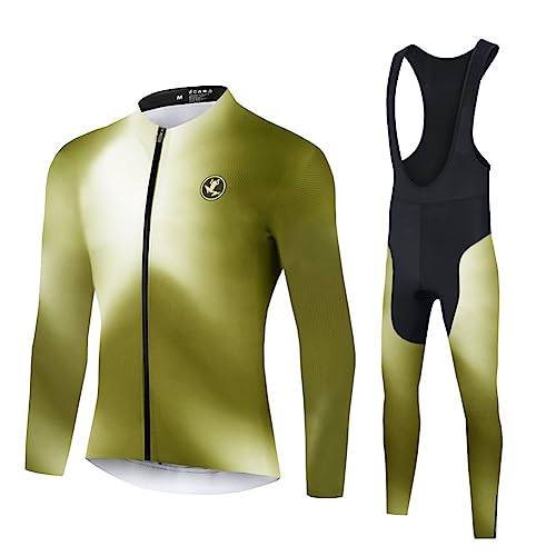 UGLY FROG Winter Jersey Thermisches Fahrradtrikot Vlies Thermo Langarm Shirt+Long Bib Pant Sets Farbe:Mehrfarbig Größe:XS-6XL von UGLY FROG