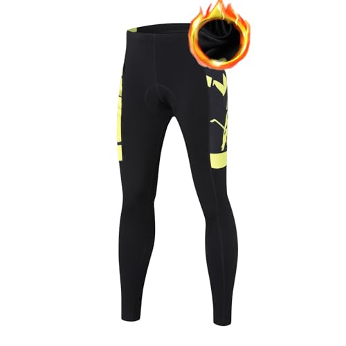 UGLY FROG Winter Thermo Radhose Fahrradhose Herren Lang mit Sitzpolster Gepolsterte Warm Stoßfeste Tights Elastisch Hosen von UGLY FROG