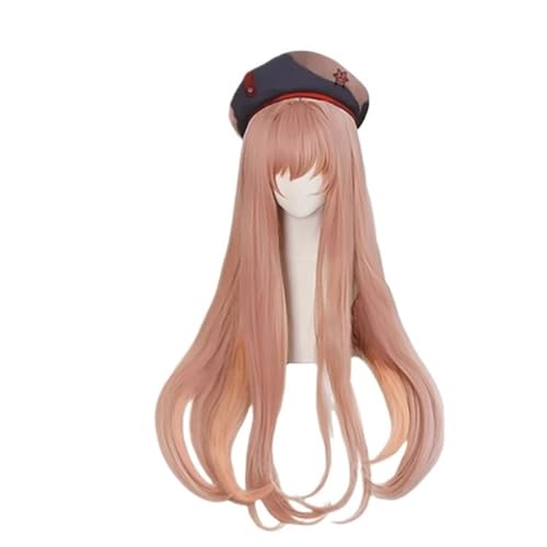 Perücke Kunsthaar Cosplay Perücken 80cm lang glatt gemischt orange rosa Perücken von UGLYAF