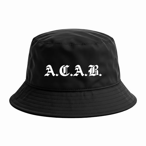 Anglerhut ACAB | Acht Cola Acht Bier Satire Lustiger Fanhut für Männer - Fußball Ultras Bucket Hat & Mütze - Stadion Accessoire - Festival Streetwear - Unisex von UGLYSHIRT