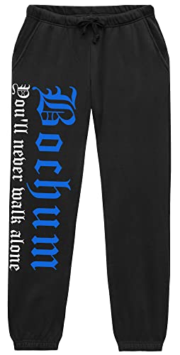 Bochum Never Walk Alone Jogginghose | Bochum Hose Herren Fussball Ultras Sport Freizeit | (M) von UGLYSHIRT