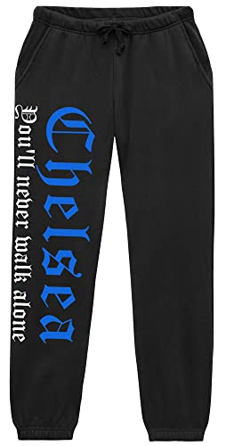 Chelsea Never Walk Alone Jogginghose | Chelsea Hose Herren Fussball Ultras Sport Freizeit | (XL) von UGLYSHIRT