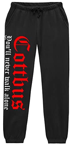 Cottbus Never Walk Alone Jogginghose | Cottbus Hose Herren Fussball Ultras Sport Freizeit | (L) von UGLYSHIRT