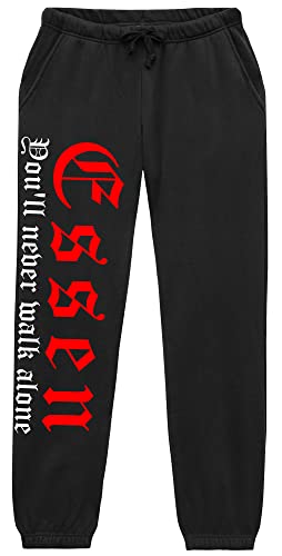 Essen Never Walk Alone Jogginghose | Essen Hose Herren Fussball Ultras Sport Freizeit | (XXL) von UGLYSHIRT