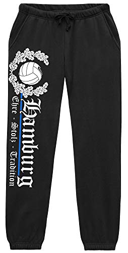 Hamburg Ehre & Stolz Herren Jogginghose | Hamburg Fanartikel Stadt Ultras Sport Hamburg Hose Hamburg Geschenk | M2 Schwarz (L) von UGLYSHIRT