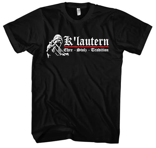 Kaiserslautern Ehre und Stolz Herren T-Shirt | Sport K-Lautern Shirt Fussball Ultra Skyline Trikot | M1 Schwarz (4XL) von UGLYSHIRT