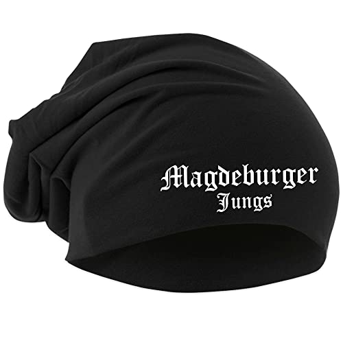 Magdeburger Jungs Mütze | Fussball Ultras Sport Unisex Beanie | Schwarz von UGLYSHIRT