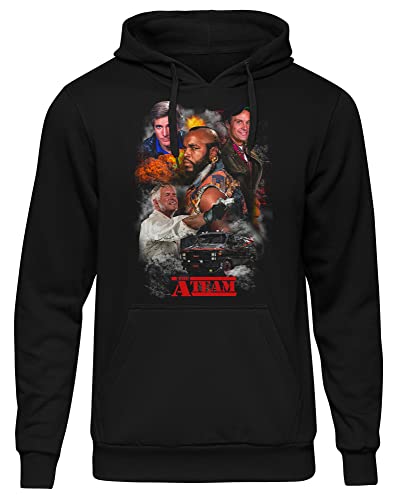 A-Team Herren Kapuzenpullover | A Team Hoodie 80er - A Team Van Pullover - B.A. Baracus - Hannibal Murdock | M7 Schwarz (3XL) von UGLYSHIRT