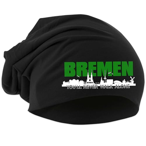 UGLYSHIRT Bremen Skyline Mütze | Strickmütze Bremen Sport Mütze Hut Logo Hat Stadt Dehnbar | Beanie von UGLYSHIRT