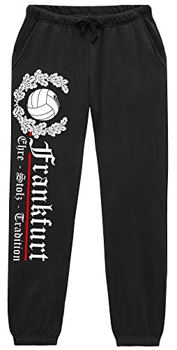 UGLYSHIRT Frankfurt Ehre & Stolz Herren Jogginghose | Frankfurt Hose Fussball Sport Skyline Sporthose | M2 (M) von UGLYSHIRT