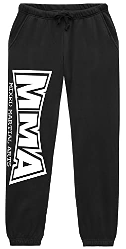 UGLYSHIRT MMA Herren Jogginghose | Hardcore Kampfsport Hose Muay Thai Fight | Schwarz M2 (M) von UGLYSHIRT