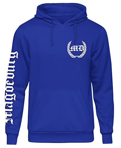 Magdeburg über Alles Herren Kapuzenpullover | Magdeburg Pullover - Trikot Ultras Sport Hoodie | Blau (S) von UGLYSHIRT