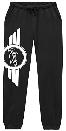 UGLYSHIRT Simson Herren Jogginghose | Logo Moped Hose DDR Ostdeutschland | Schwarz (XXL) von UGLYSHIRT