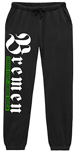 UGLYSHIRT Unsere Stadt Bremen Herren Jogginghose | Fussball Sport Bremen Hose Skyline Sporthose | M1 (XXL) von UGLYSHIRT