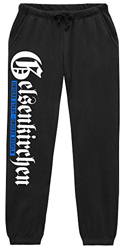 UGLYSHIRT Unsere Stadt Gelsenkirchen Herren Jogginghose | Fussball Sport Gelsenkirchen Hose Skyline Sporthose | M1 (XL) von UGLYSHIRT