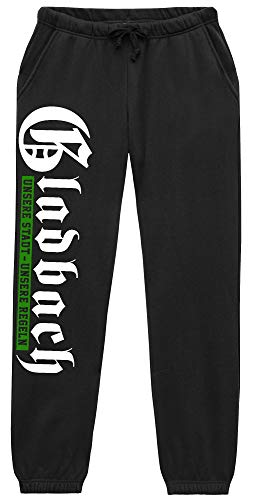 UGLYSHIRT Unsere Stadt Gladbach Herren Jogginghose | Fussball Sport Gladbach Hose Skyline Sporthose | M1 (XXL) von UGLYSHIRT