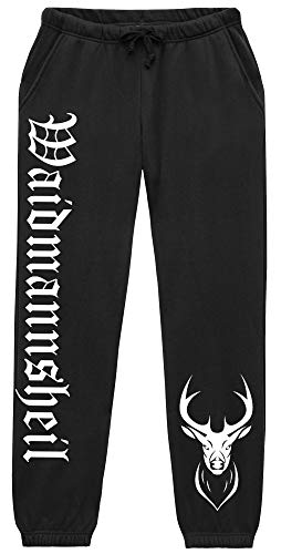 UGLYSHIRT Waidmannsheil Herren Jogginghose | Geschenk für Jäger Hose Jagd Hunting | (S) von UGLYSHIRT