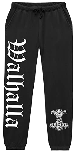 UGLYSHIRT Walhalla Herren Jogginghose | Wikinger Hose Berserker Nordland Valhalla Nordmann Vikings | (L) von UGLYSHIRT