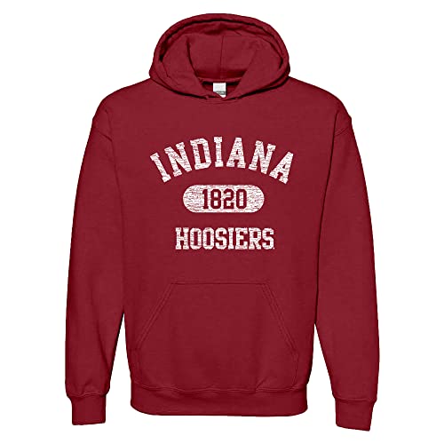 NCAA Offiziell lizenziertes College – University Team Farbe Athletic Arch Hoodie, Indiana Hoosiers Kardinal, Medium von UGP Campus Apparel