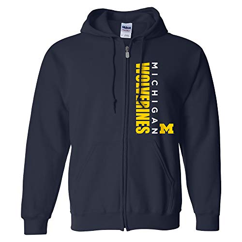 UGP Campus Apparel NCAA Vertical Block LC, Team Color Zip Hoodie, College, University - Blau - XX-Large von UGP Campus Apparel