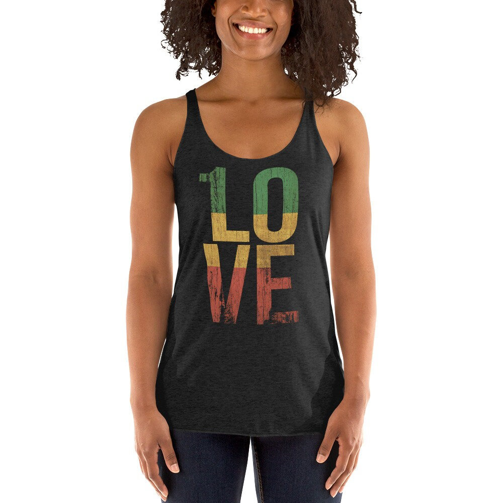 Reggae 1 Love Frauen Racerback Tank Top Reggae 1 Love Frauen Racerback Tank Top von UGRCollection