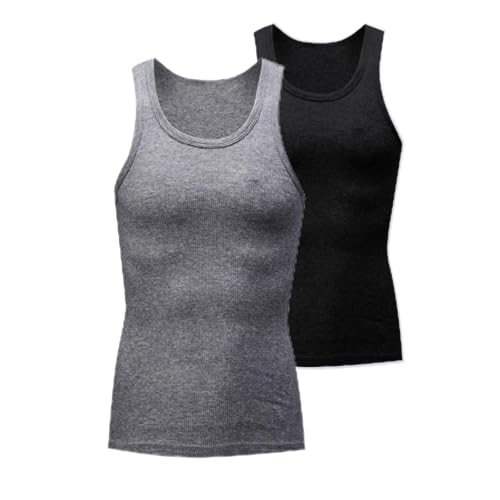 UHouse 2er Pack Unterhemd Herren Tank Top Baumwolle Herren-Unterhemden Feinripp Tanktop Große Größen Achselshirt Dünne T-Shirt Leicht Sportshirt Leichte Shirt ohne Ärmel Outlet Amazon Grau XL UHouse 2er Pack Unterhemd Herren Tank Top Baumwolle Herren-Unterhemden Feinripp Tanktop Große Größen Achselshirt Dünne T-Shirt Leicht Sportshirt Leichte Shirt ohne Ärmel Outlet Amazon Grau XL von UHouse