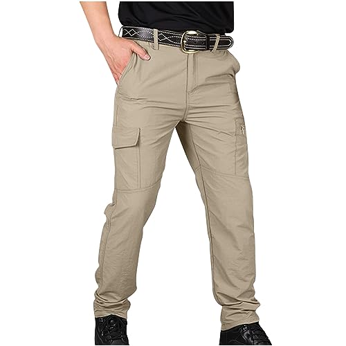 UHouse Cargohose Herren Hosen Taktische Hose Regular Fit Wanderhose Leichte Outdoorhose Bequeme Herrenhosen mit Seitentasche Sommer Trekkinghose Einfarbige Freizeithose Blitzangebote Des Tages Khaki L UHouse Cargohose Herren Hosen Taktische Hose Regular Fit Wanderhose Leichte Outdoorhose Bequeme Herrenhosen mit Seitentasche Sommer Trekkinghose Einfarbige Freizeithose Blitzangebote Des Tages Khaki L von UHouse