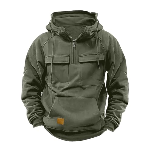 UHouse Hoodie Herren Outdoor Kapuzenpullover Freizeit Hoody Männer Taktische Sweatjacke Wander Sweatshirt mit Kapuze Herbst Kapuzenpulli mit Taschen Regular Fit Kapuzenshirt Angebote Grau L UHouse Hoodie Herren Outdoor Kapuzenpullover Freizeit Hoody Männer Taktische Sweatjacke Wander Sweatshirt mit Kapuze Herbst Kapuzenpulli mit Taschen Regular Fit Kapuzenshirt Angebote Grau L von UHouse