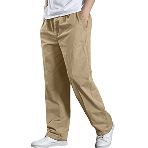 UHouse Hosen Herren Sommer Baumwolle Hose Sale Baggy Freizeithose Leichte Sommerhose Dünner Stoffhose Einfarbige Mode Herrenhosen mit Gummizug Bequeme Strandhose Blitzangebote Gelb L UHouse Hosen Herren Sommer Baumwolle Hose Sale Baggy Freizeithose Leichte Sommerhose Dünner Stoffhose Einfarbige Mode Herrenhosen mit Gummizug Bequeme Strandhose Blitzangebote Gelb L von UHouse
