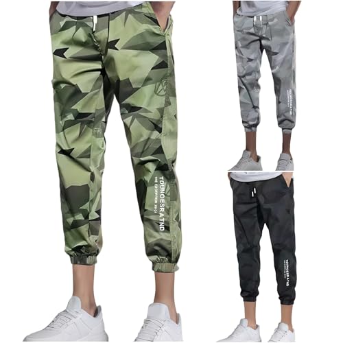 UHouse Jogginghose Herren Camouflage Trainingshose Sommer Sporthose Lang Freizeit Herrenhosen Leichte Sommerhose mit Kordelzug Luftige Freizeithose Dünne Tarnhose Warehouse Deal Armeegrün L UHouse Jogginghose Herren Camouflage Trainingshose Sommer Sporthose Lang Freizeit Herrenhosen Leichte Sommerhose mit Kordelzug Luftige Freizeithose Dünne Tarnhose Warehouse Deal Armeegrün L von UHouse