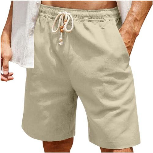 UHouse Kurze Hose Herren Sommer Leinen Shorts Freizeit Baumwolle Leinenhose Kurz Freizeithose Baggy Herren-Shorts Männer Leinenshorts Große Größen Sommershorts Strandhose Amazon Angebote Khaki XXL UHouse Kurze Hose Herren Sommer Leinen Shorts Freizeit Baumwolle Leinenhose Kurz Freizeithose Baggy Herren-Shorts Männer Leinenshorts Große Größen Sommershorts Strandhose Amazon Angebote Khaki XXL von UHouse