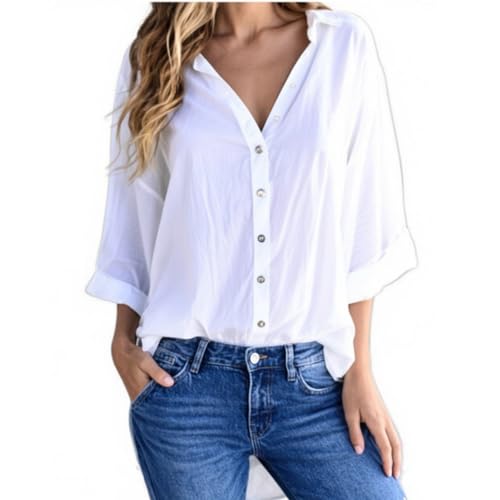 UHouse Musselin Bluse Damen Longbluse Sommer Oversize Leinenbluse Bluse Bikini Cover Up Elegant Blusen Loose Fit Hemdbluse Lang Strand Sommerbluse Amazon Warehouse Deal Große Größen Hemd Weiß XL UHouse Musselin Bluse Damen Longbluse Sommer Oversize Leinenbluse Bluse Bikini Cover Up Elegant Blusen Loose Fit Hemdbluse Lang Strand Sommerbluse Amazon Warehouse Deal Große Größen Hemd Weiß XL von UHouse