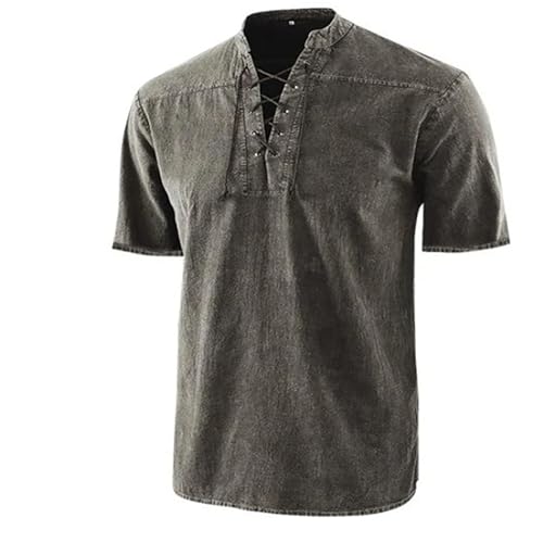 UHouse T-Shirts für Herren Baumwolle Henley Shirt Sommer Tshirt Basic Tshirt mit Knopfleiste T-Shirt Casual Shirt Stretch T-Shirt Button-Down T Shirt Große Größen Blitzangebote des Tages Grau 4XL UHouse T-Shirts für Herren Baumwolle Henley Shirt Sommer Tshirt Basic Tshirt mit Knopfleiste T-Shirt Casual Shirt Stretch T-Shirt Button-Down T Shirt Große Größen Blitzangebote des Tages Grau 4XL von UHouse