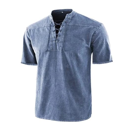 UHouse T-Shirts für Herren Baumwolle Henley Shirt Sommer Tshirt Basic Tshirt mit Knopfleiste T-Shirt Casual Shirt Stretch T-Shirt Button-Down T Shirt Große Größen Deals of The Day Blau 3XL UHouse T-Shirts für Herren Baumwolle Henley Shirt Sommer Tshirt Basic Tshirt mit Knopfleiste T-Shirt Casual Shirt Stretch T-Shirt Button-Down T Shirt Große Größen Deals of The Day Blau 3XL von UHouse