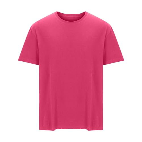 UHouse Tshirt Herren Baumwolle T Shirt Kurzarm Sommer Kurzarmshirt Männer Sommershirt Einfarbig Sportshirt Fashion Longshirt Modische Sport Angebote Knalliges Pink 6XL UHouse Tshirt Herren Baumwolle T Shirt Kurzarm Sommer Kurzarmshirt Männer Sommershirt Einfarbig Sportshirt Fashion Longshirt Modische Sport Angebote Knalliges Pink 6XL von UHouse