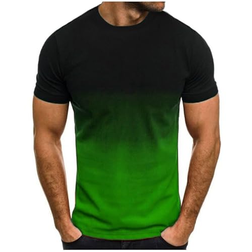 UHouse Tshirt Herren T Shirt Basic T-Shirts Rundhals Tshirts mit Farbverlauf Freizeit Kurzarmshirt Männer Leichte Muskelshirts Kurzarm Bequeme Oberteile Lässig Angebote Amazon Grün XL UHouse Tshirt Herren T Shirt Basic T-Shirts Rundhals Tshirts mit Farbverlauf Freizeit Kurzarmshirt Männer Leichte Muskelshirts Kurzarm Bequeme Oberteile Lässig Angebote Amazon Grün XL von UHouse