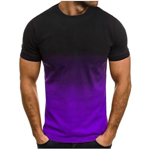 UHouse Tshirt Herren T Shirt Basic T-Shirts Rundhals Tshirts mit Farbverlauf Freizeit Kurzarmshirt Männer Leichte Muskelshirts Kurzarm Bequeme Oberteile Lässig Angebote Mehrfarbig XL UHouse Tshirt Herren T Shirt Basic T-Shirts Rundhals Tshirts mit Farbverlauf Freizeit Kurzarmshirt Männer Leichte Muskelshirts Kurzarm Bequeme Oberteile Lässig Angebote Mehrfarbig XL von UHouse