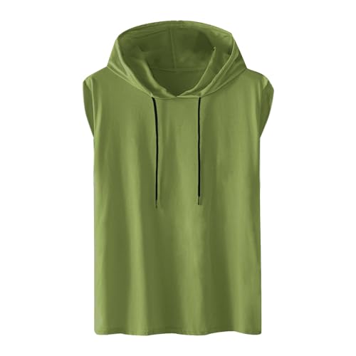 UHouse Tshirt Herren mit Kapuze Sommer Ärmelloser Hoodie Baumwolle Sport T-Shirt Gym Kapuzenshirt Fitness Tank Top Große Größen Muskelshirt Lässig Stretch Trägershirt Sale Armeegrün 3XL UHouse Tshirt Herren mit Kapuze Sommer Ärmelloser Hoodie Baumwolle Sport T-Shirt Gym Kapuzenshirt Fitness Tank Top Große Größen Muskelshirt Lässig Stretch Trägershirt Sale Armeegrün 3XL von UHouse